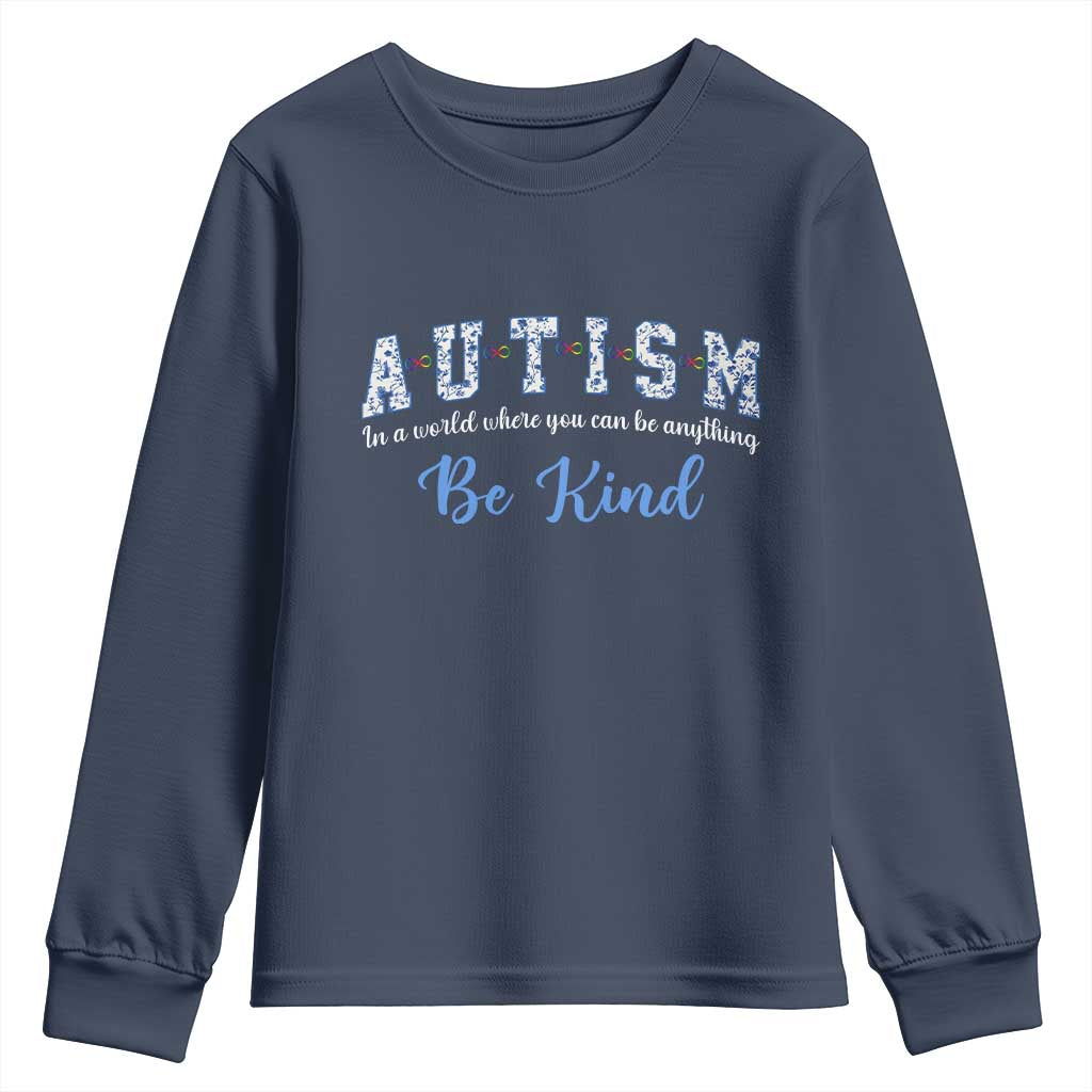 Autism Awareness Youth Sweatshirt Neurodivergent Pride Infinity Symbol Support