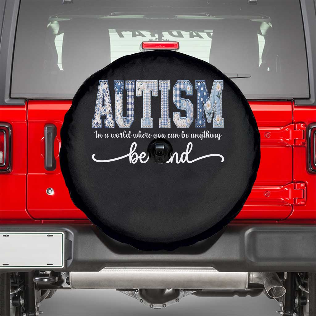 Autism Acceptance Spare Tire Cover In A World Where You Can Be Anything Be Kind