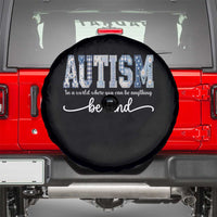Autism Acceptance Spare Tire Cover In A World Where You Can Be Anything Be Kind
