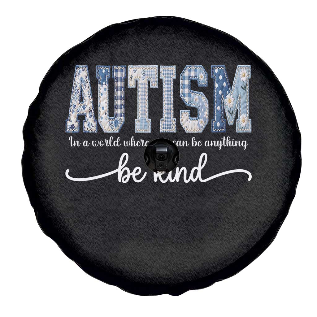 Autism Acceptance Spare Tire Cover In A World Where You Can Be Anything Be Kind