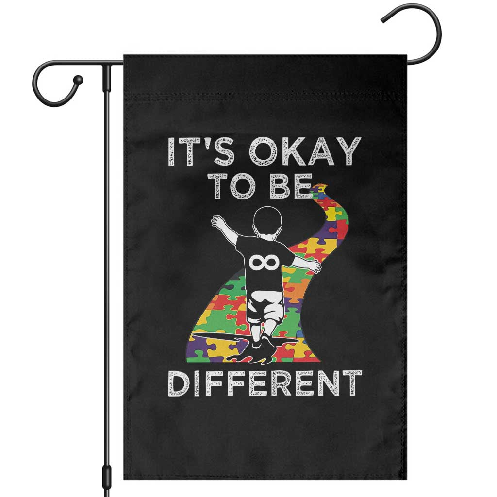 Autism Acceptance Garden Flag It's Okay To Be Different
