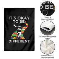 Autism Acceptance Garden Flag It's Okay To Be Different