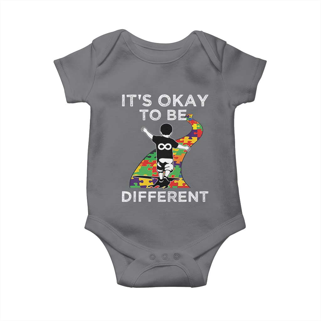 Autism Acceptance Baby Onesie It's Okay To Be Different