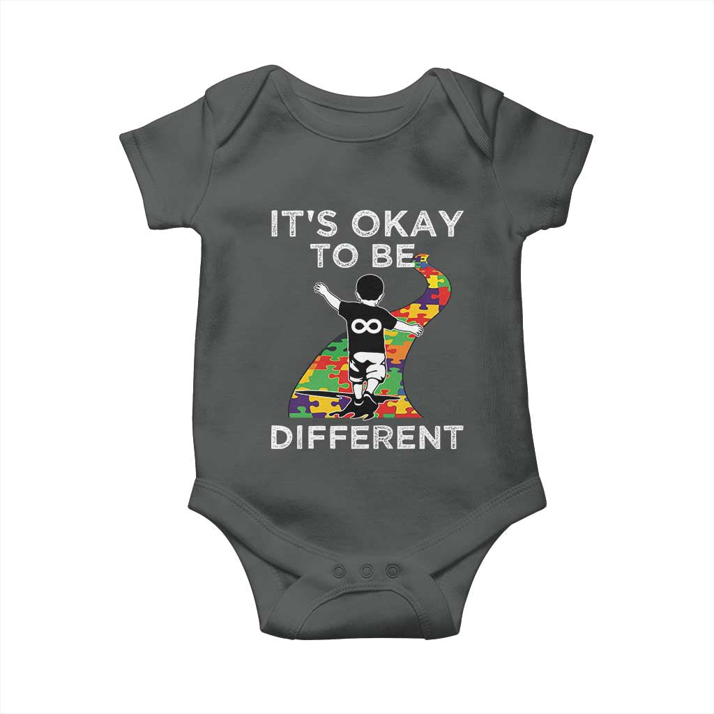 Autism Acceptance Baby Onesie It's Okay To Be Different
