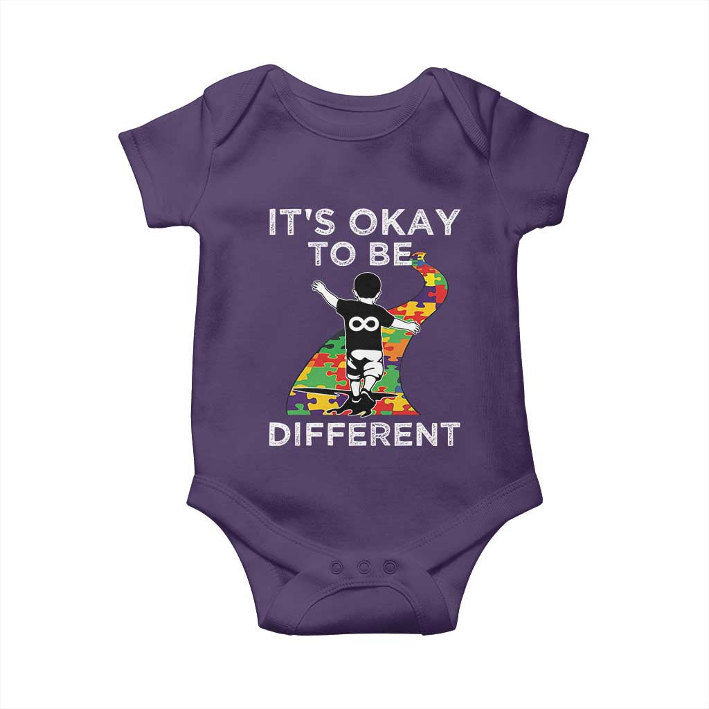 Autism Acceptance Baby Onesie It's Okay To Be Different