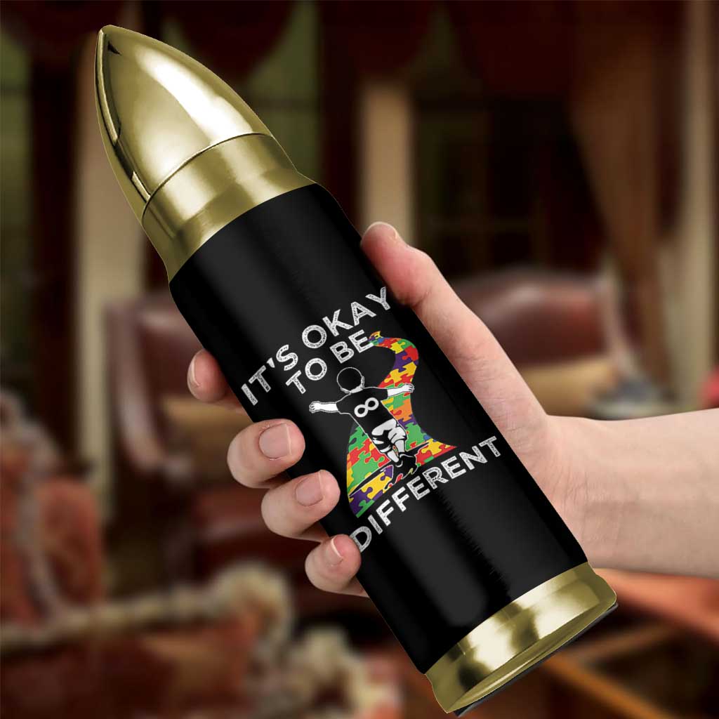 Autism Acceptance Bullet Tumbler It's Okay To Be Different