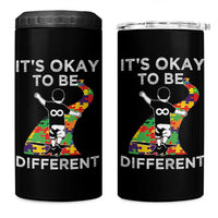 Autism Acceptance 4 in 1 Can Cooler Tumbler It's Okay To Be Different
