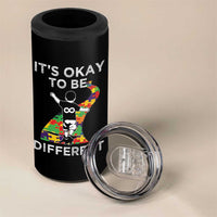 Autism Acceptance 4 in 1 Can Cooler Tumbler It's Okay To Be Different