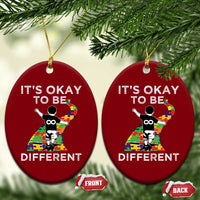 Autism Acceptance Ceramic Ornament It's Okay To Be Different