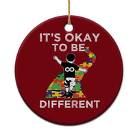 Autism Acceptance Ceramic Ornament It's Okay To Be Different