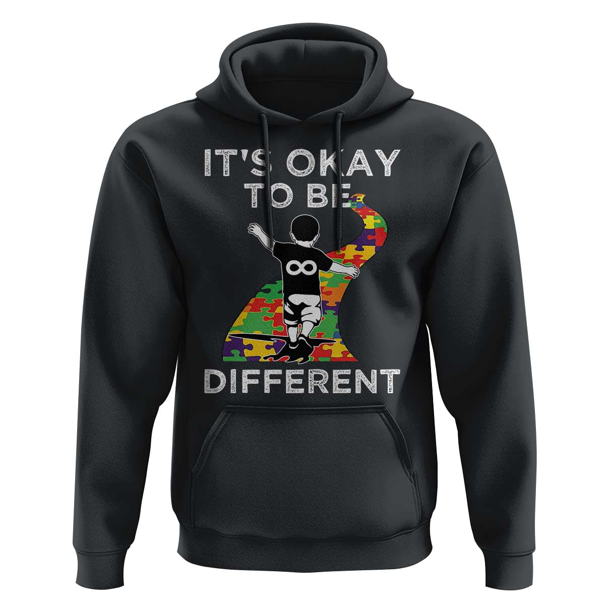 Autism Acceptance Hoodie It's Okay To Be Different