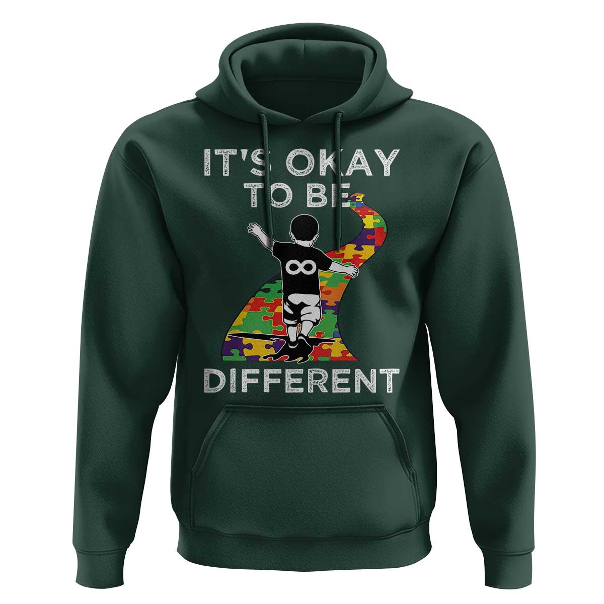 Autism Acceptance Hoodie It's Okay To Be Different