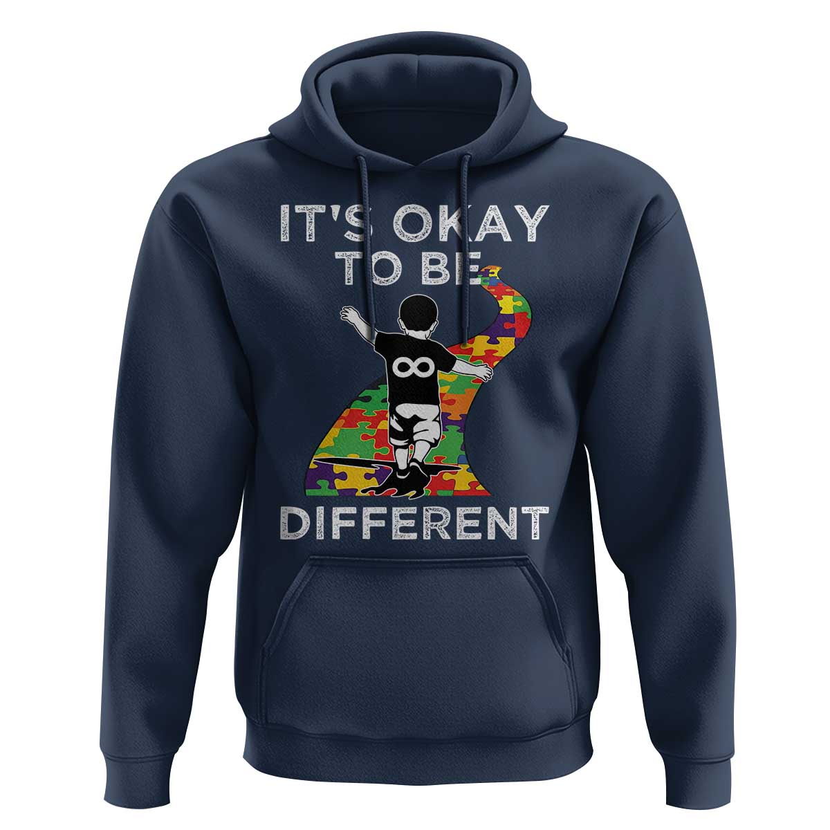 Autism Acceptance Hoodie It's Okay To Be Different