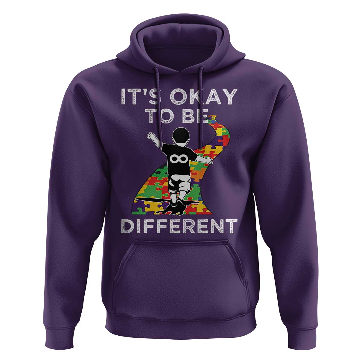 Autism Acceptance Hoodie It's Okay To Be Different