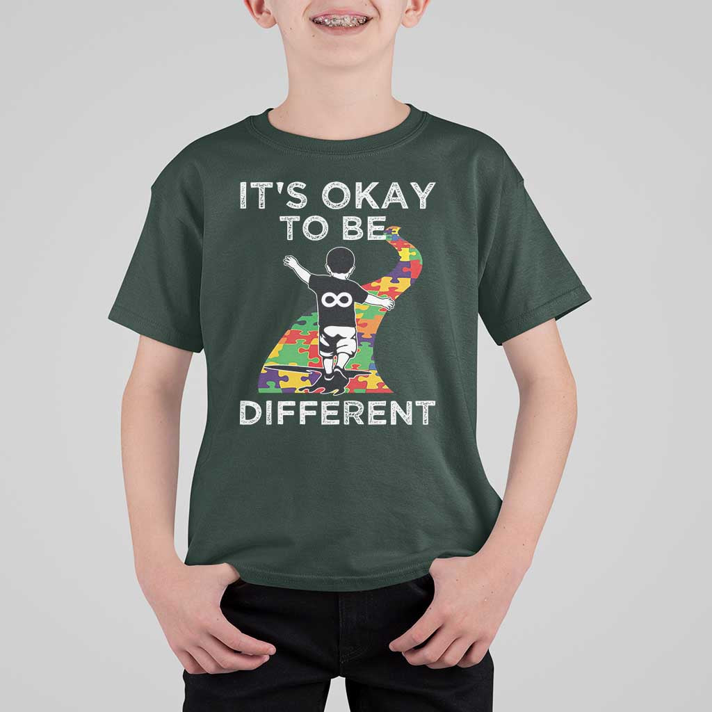 Autism Acceptance T Shirt For Kid It's Okay To Be Different