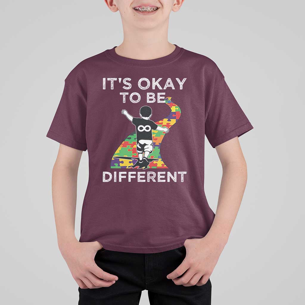 Autism Acceptance T Shirt For Kid It's Okay To Be Different