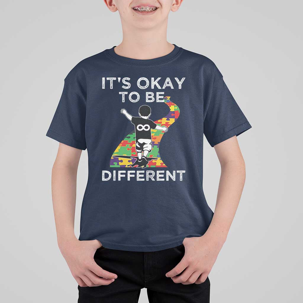 Autism Acceptance T Shirt For Kid It's Okay To Be Different