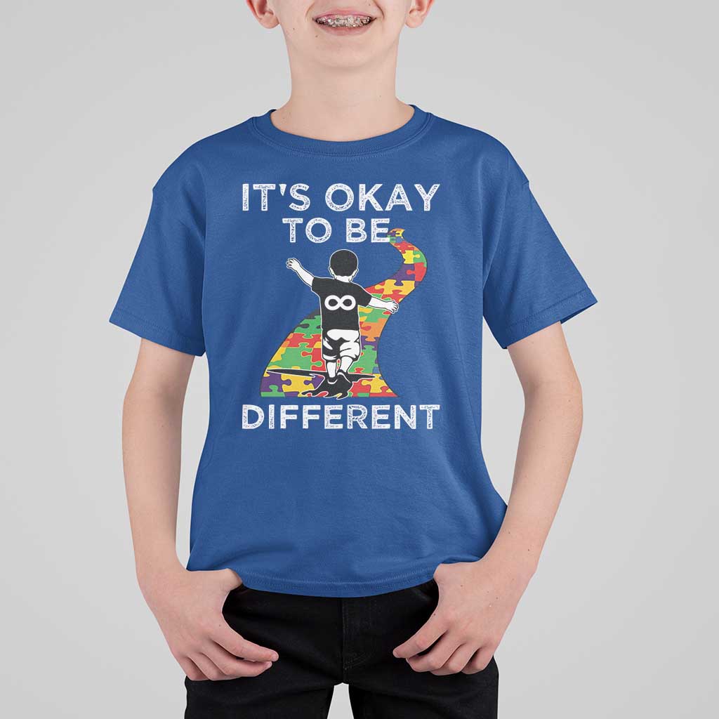 Autism Acceptance T Shirt For Kid It's Okay To Be Different