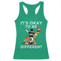 Autism Acceptance Racerback Tank Top It's Okay To Be Different