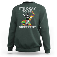 Autism Acceptance Sweatshirt It's Okay To Be Different
