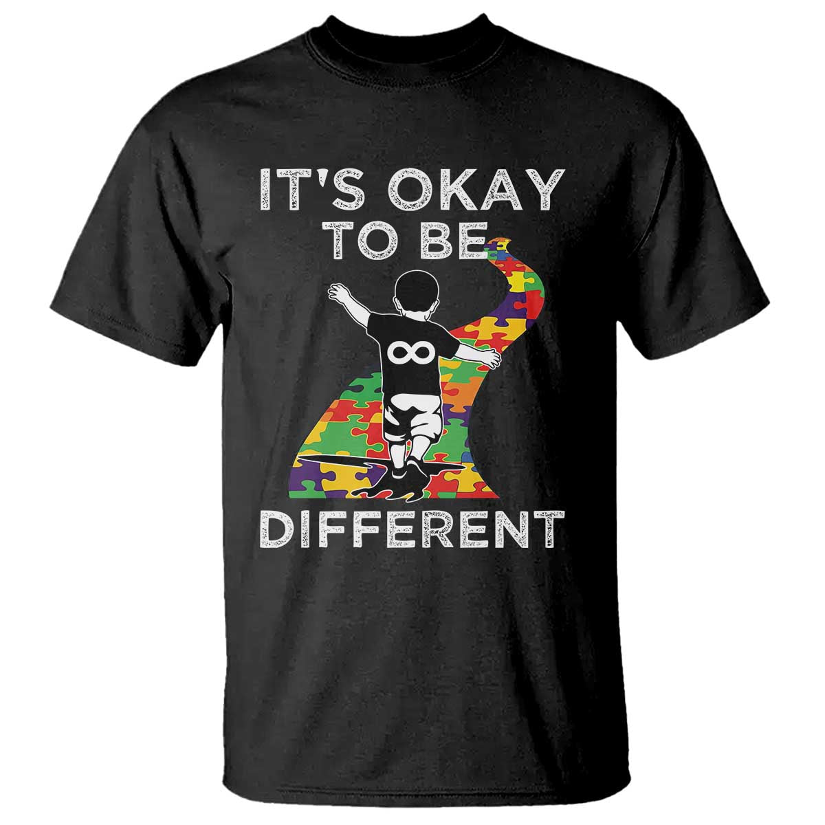 Autism Acceptance T Shirt It's Okay To Be Different