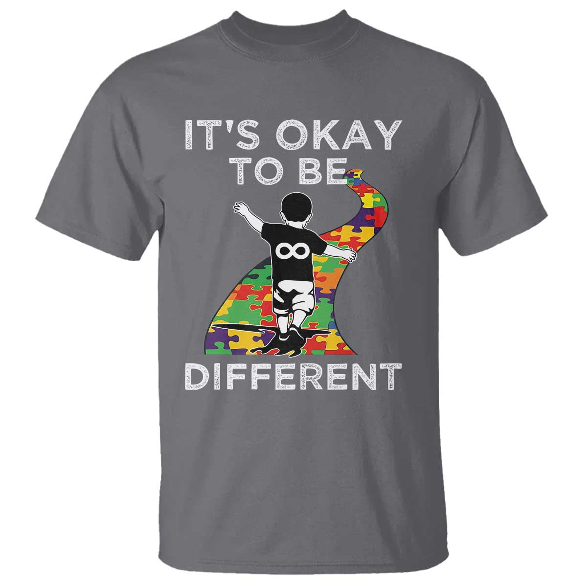 Autism Acceptance T Shirt It's Okay To Be Different
