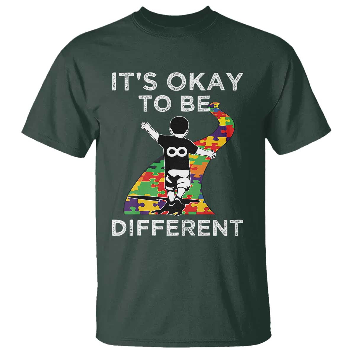 Autism Acceptance T Shirt It's Okay To Be Different
