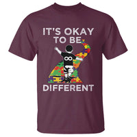 Autism Acceptance T Shirt It's Okay To Be Different