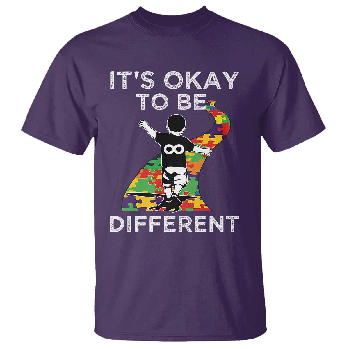 Autism Acceptance T Shirt It's Okay To Be Different