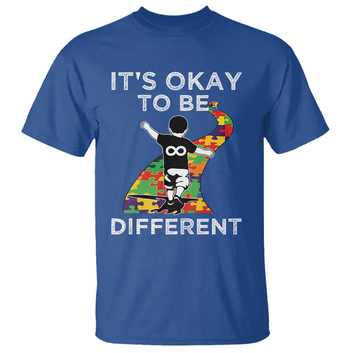 Autism Acceptance T Shirt It's Okay To Be Different