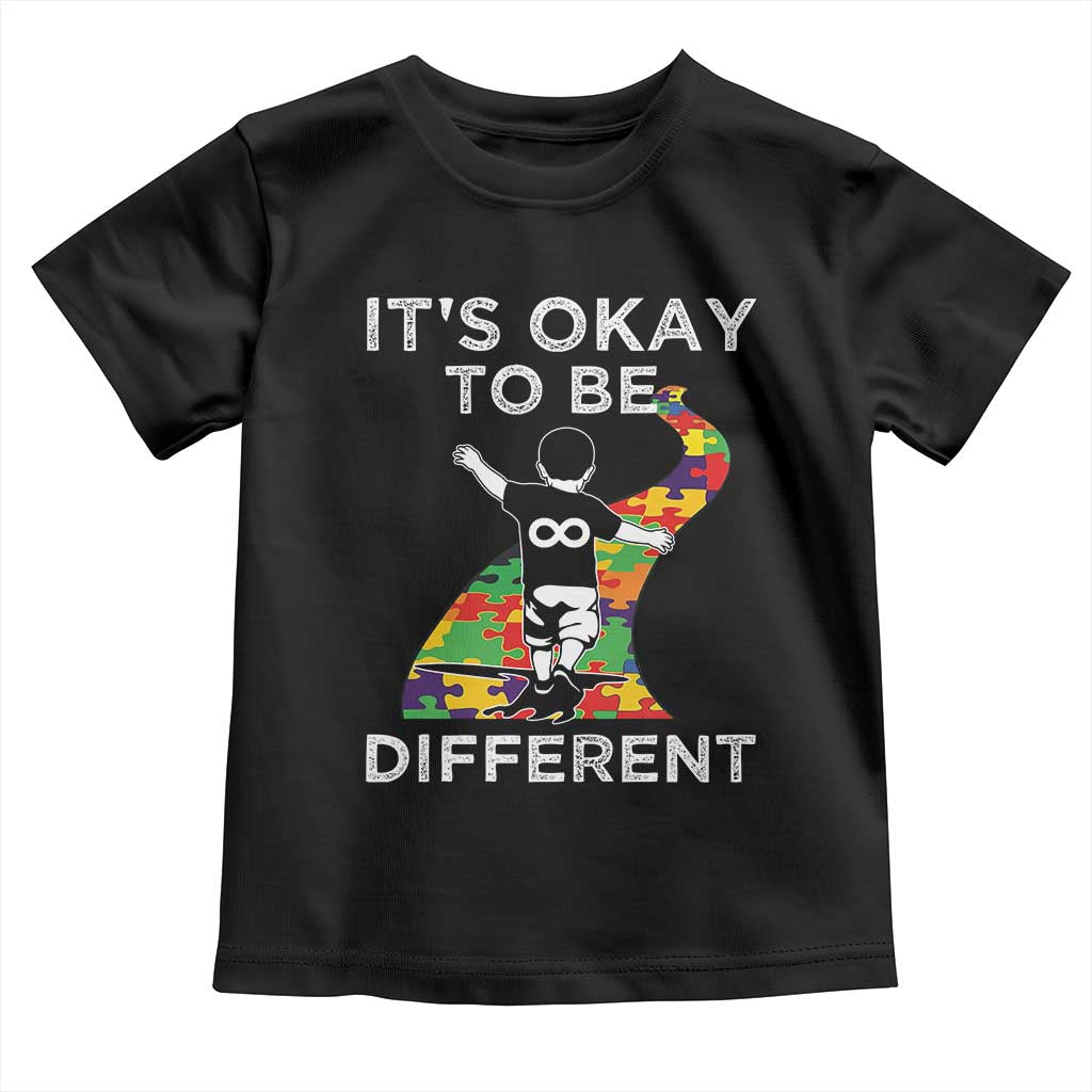 Autism Acceptance Toddler T Shirt It's Okay To Be Different