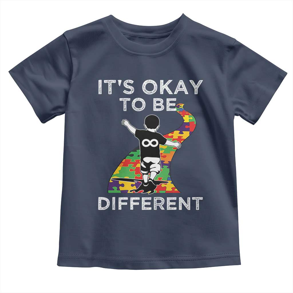 Autism Acceptance Toddler T Shirt It's Okay To Be Different
