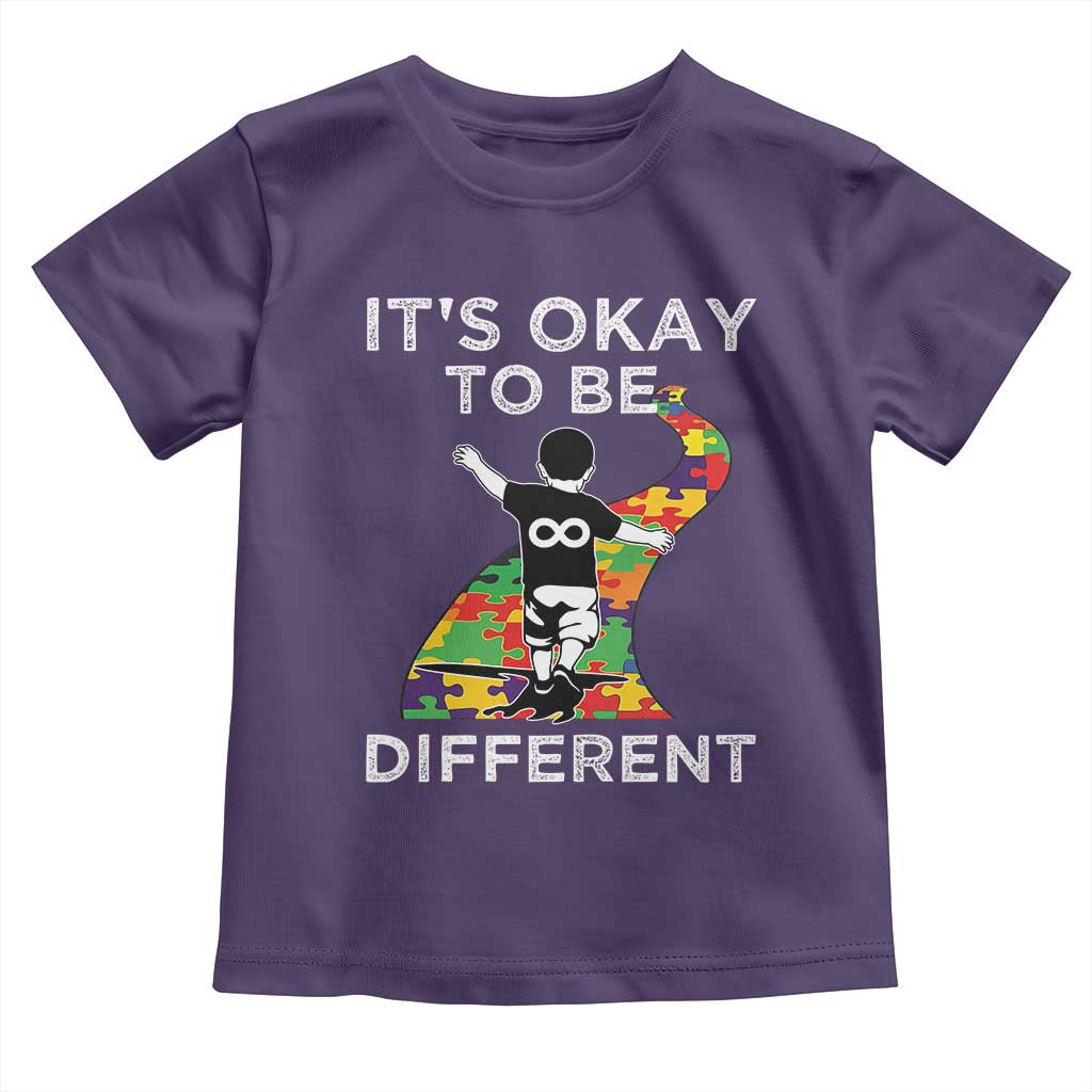 Autism Acceptance Toddler T Shirt It's Okay To Be Different