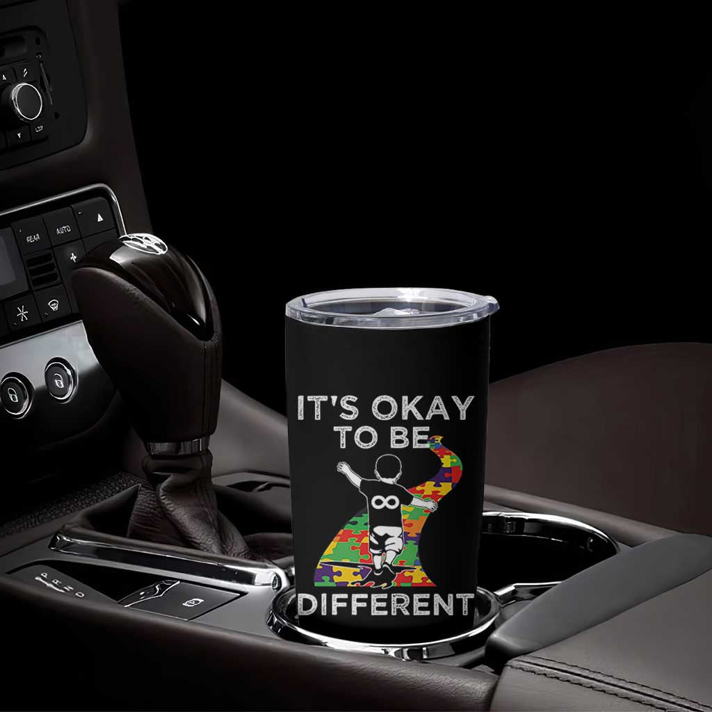 Autism Acceptance Tumbler Cup It's Okay To Be Different