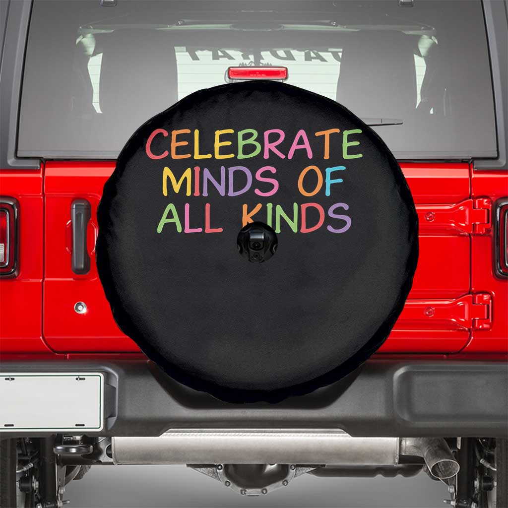 Autism Acceptance Spare Tire Cover Celebrate Minds of All Kinds