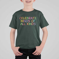 Autism Acceptance T Shirt For Kid Celebrate Minds of All Kinds