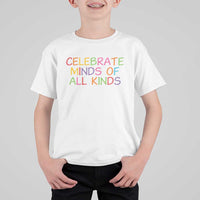 Autism Acceptance T Shirt For Kid Celebrate Minds of All Kinds