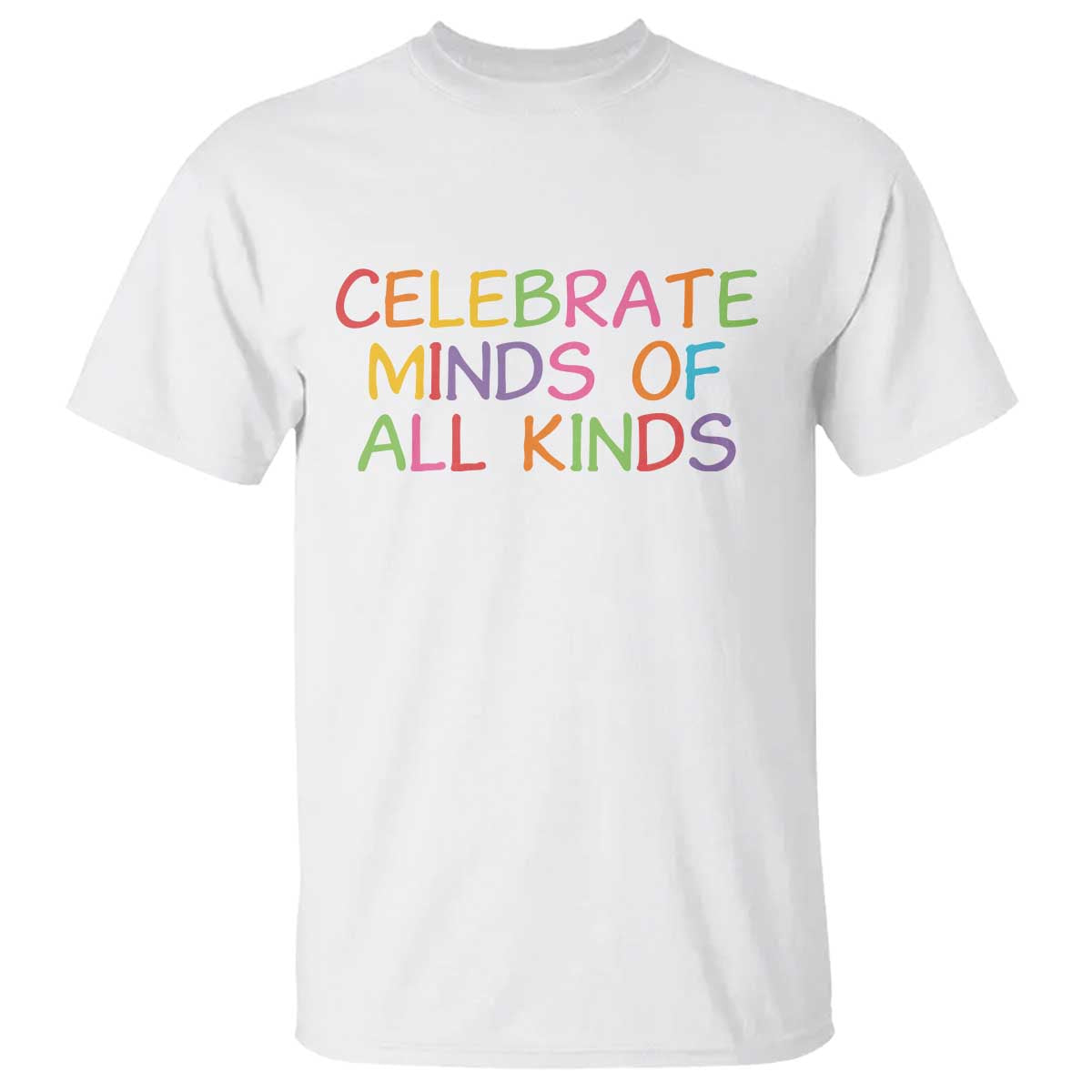 Autism Acceptance T Shirt Celebrate Minds of All Kinds