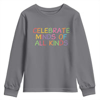 Autism Acceptance Youth Sweatshirt Celebrate Minds of All Kinds