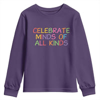 Autism Acceptance Youth Sweatshirt Celebrate Minds of All Kinds