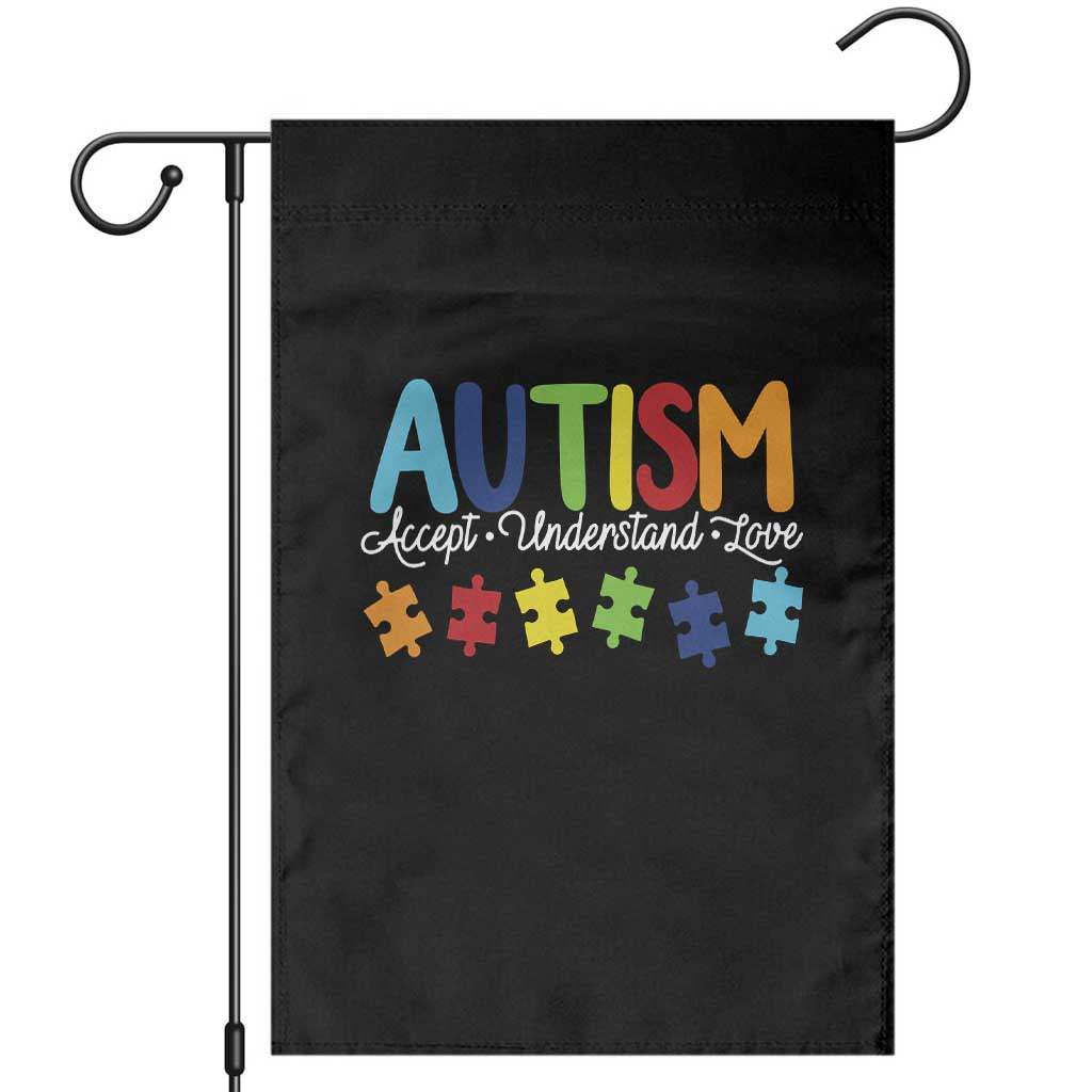 Autism Acceptance Garden Flag Accept Understand Love Special Education Teacher Gift