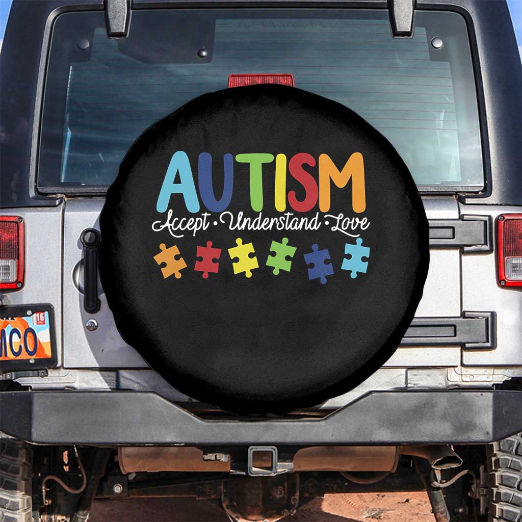 Autism Acceptance Spare Tire Cover Accept Understand Love Special Education Teacher Gift