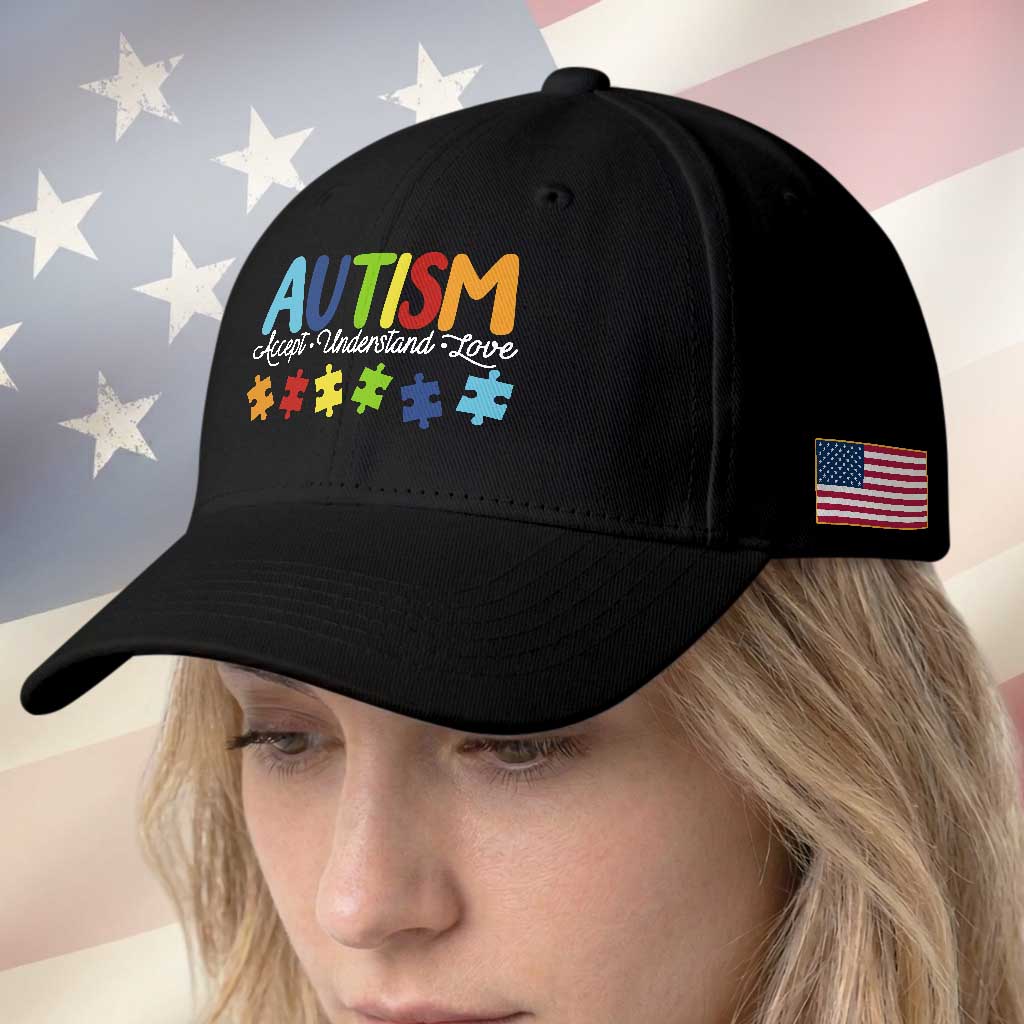 Autism Acceptance Baseball Cap Accept Understand Love Special Education Teacher Gift