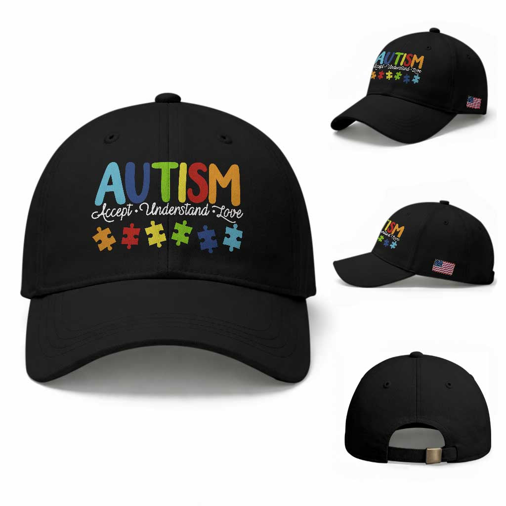 Autism Acceptance Baseball Cap Accept Understand Love Special Education Teacher Gift