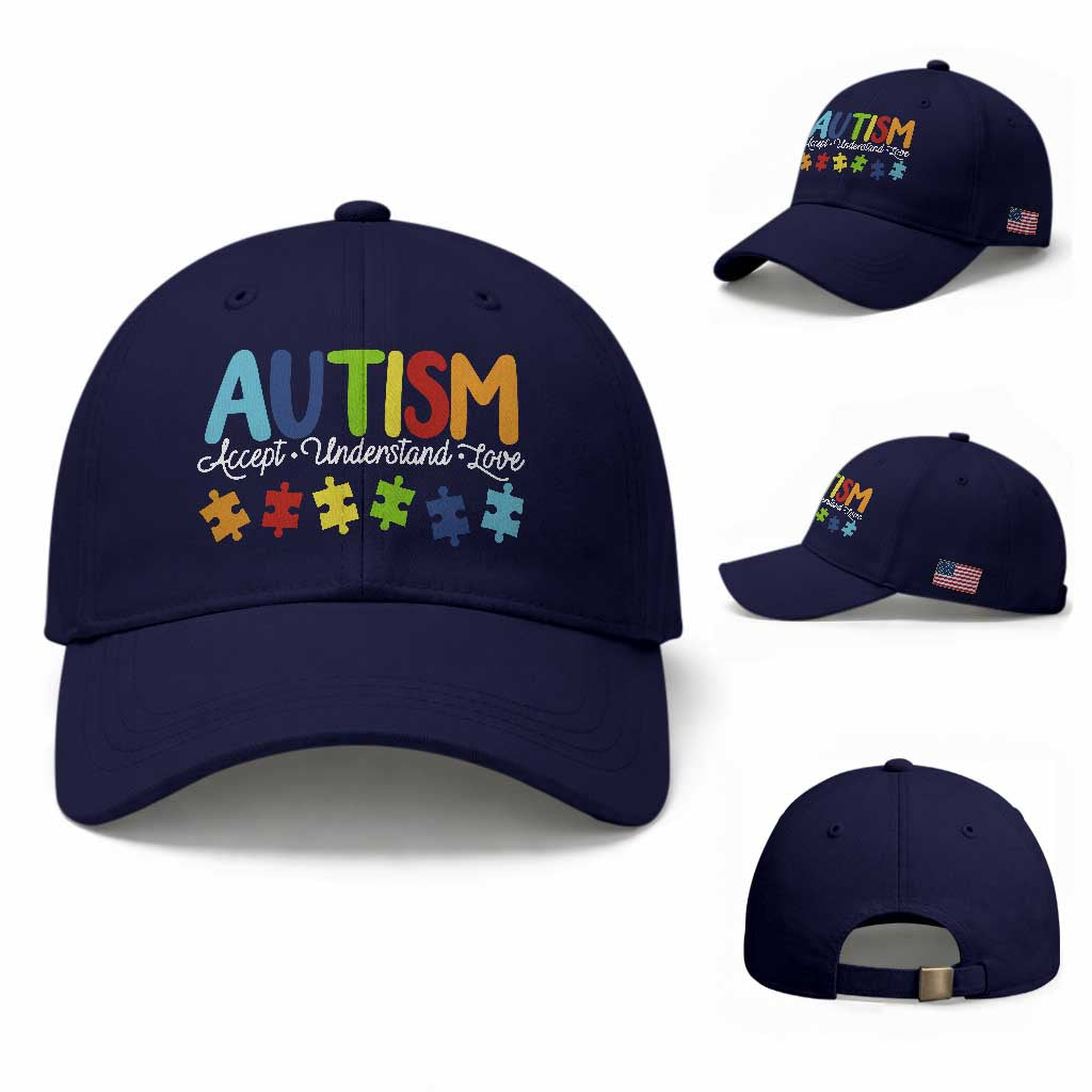 Autism Acceptance Baseball Cap Accept Understand Love Special Education Teacher Gift