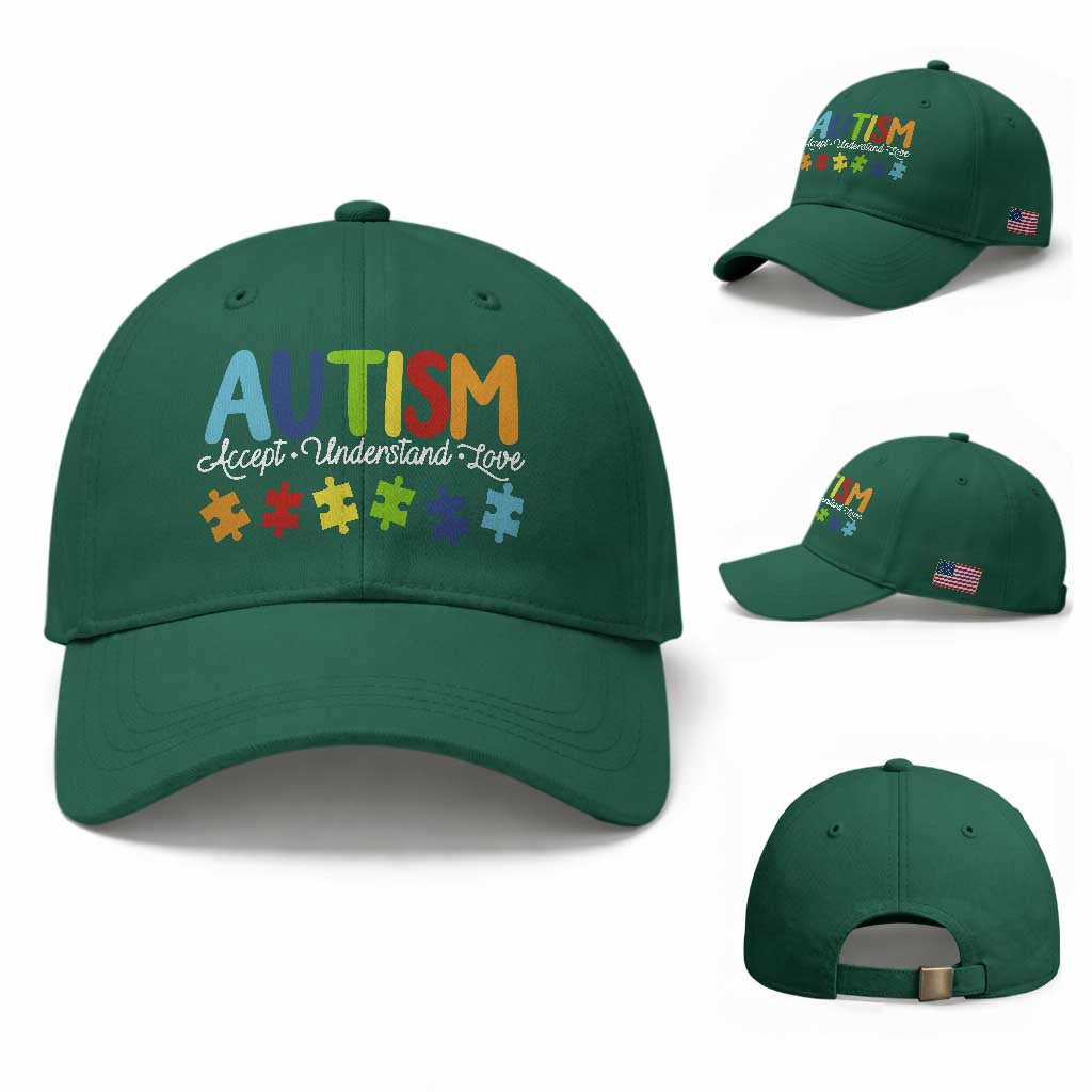 Autism Acceptance Baseball Cap Accept Understand Love Special Education Teacher Gift