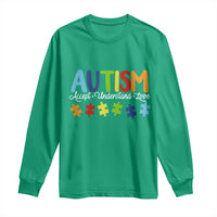 Autism Acceptance Long Sleeve Shirt Accept Understand Love Special Education Teacher Gift