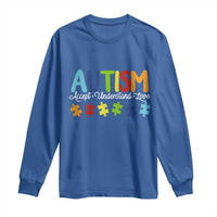 Autism Acceptance Long Sleeve Shirt Accept Understand Love Special Education Teacher Gift