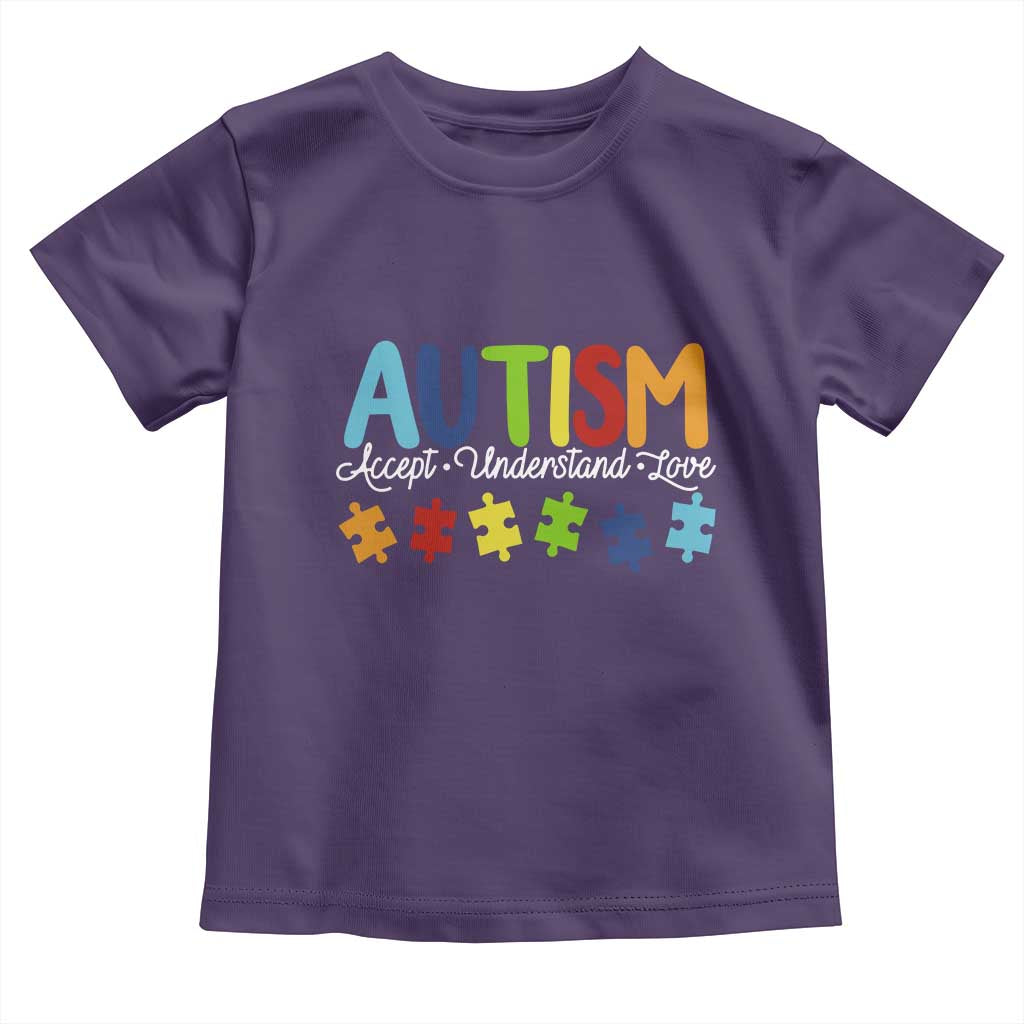 Autism Acceptance Toddler T Shirt Accept Understand Love Special Education Teacher Gift
