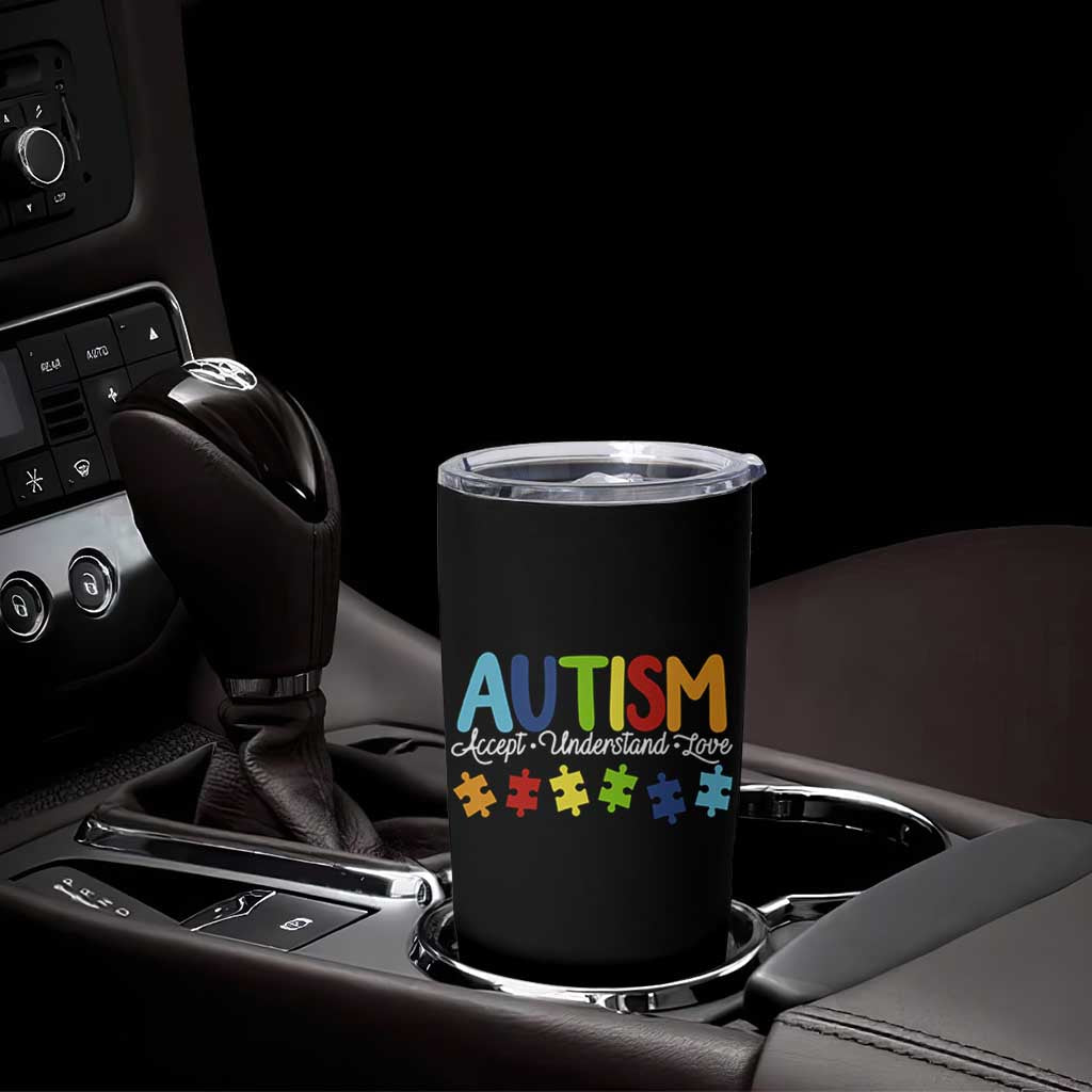 Autism Acceptance Tumbler Cup Accept Understand Love Special Education Teacher Gift